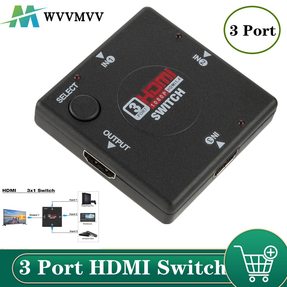 HDMI ġ 3 in 1 Out HDMI ó, 3 Ʈ  ڽ,..